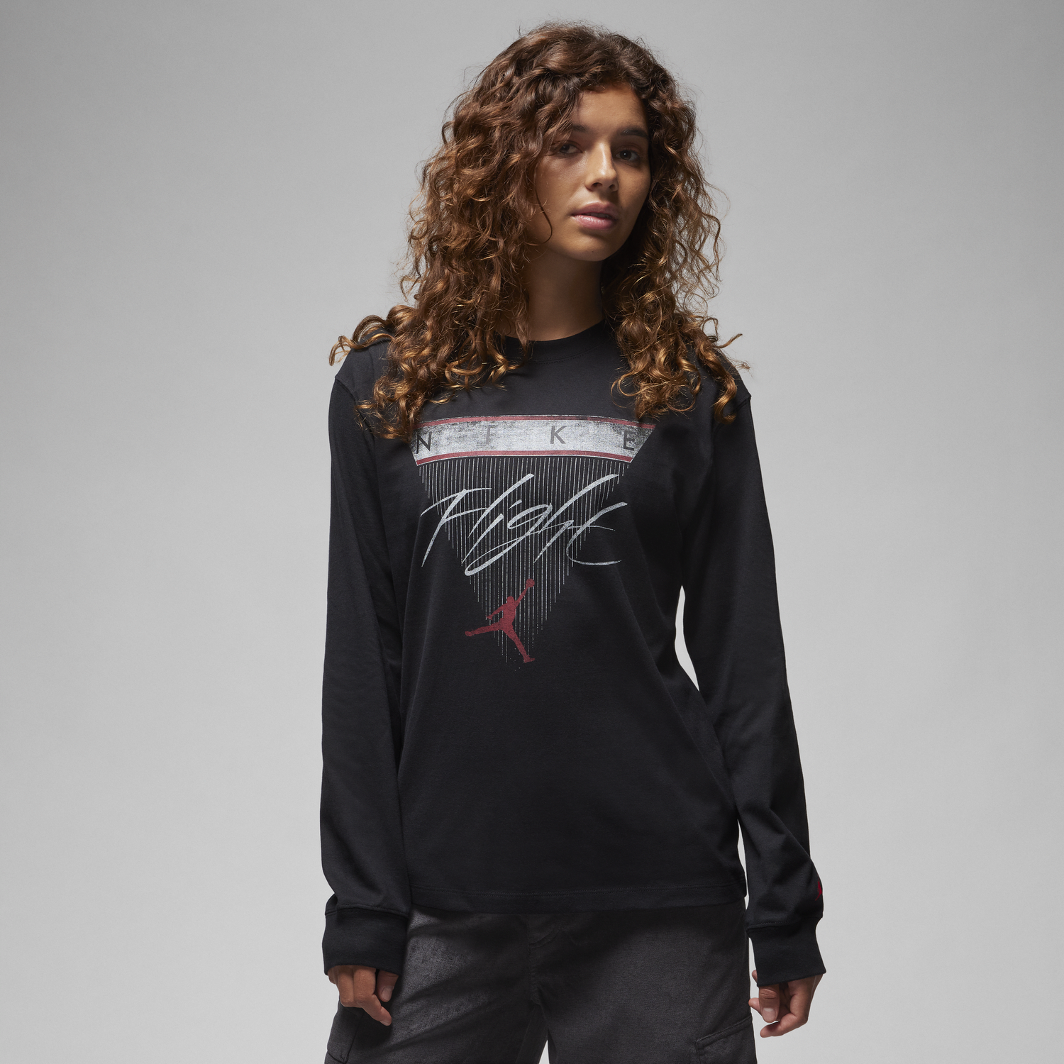 Tričko Jordan Long-Sleeve Graphic T-Shirt Čierna | FD7205-010, 1