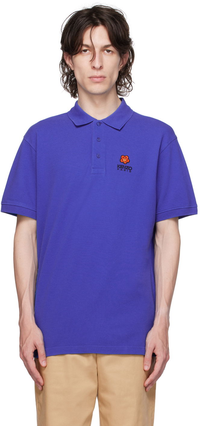 Polo tričko KENZO Paris "Boke Flower" Modrá | FC65PO0024PU, 0