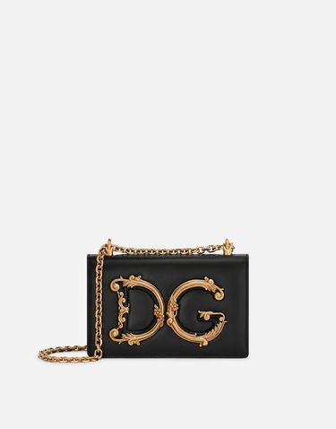 Kabelka Dolce & Gabbana Dolce & Gabbana Nappa Leather DG Girls Shoulder Bag Čierna | BB6498AZ80180999, 0