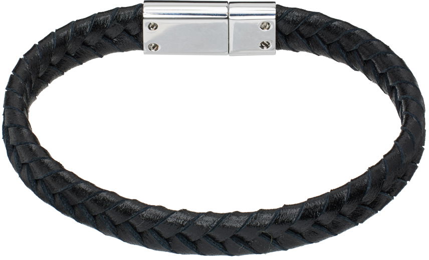 Náramok Paul Smith Paul Smith Braided Leather Bracelet Čierna | M1A-BRAC-MTWO-79-0, 1