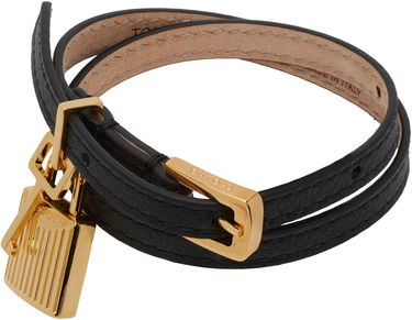 Náramok Tom Ford TOM FORD Grain Leather Padlock Bracelet Čierna | JW158-LCL490G, 0