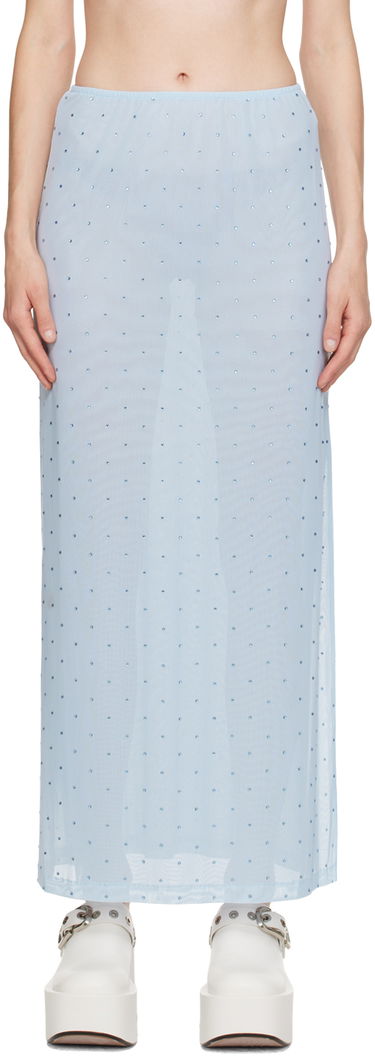 Sukňa Anna Sui Anna Sui Rhinestone Maxi Skirt Modrá | 1024F10, 0