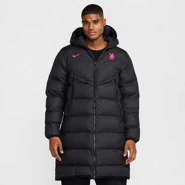 Prešívaná bunda Nike Chelsea FC Strike Windrunner PrimaLoft® Storm-FIT Hooded Parka Čierna | FV6256-011, 1