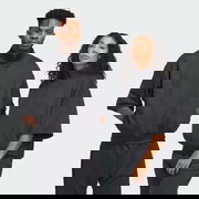 Basketball Sueded 3/4 Half-Zip Crewneck