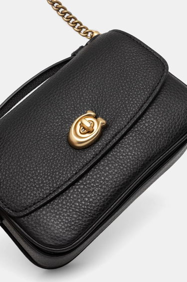 Taška cez rameno Coach Leather Crossbody Bag Čierna | CW565, 3