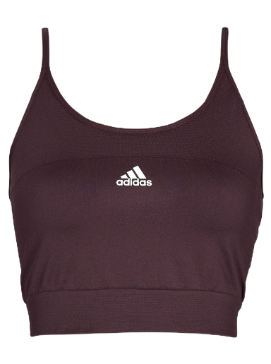 Podprsenka adidas Originals W SML SPAGCROP Sport Bra Vínová | HJ9869