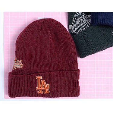 Kulicha New Era Knit Beanie with Patch Červená | 60580732, 3