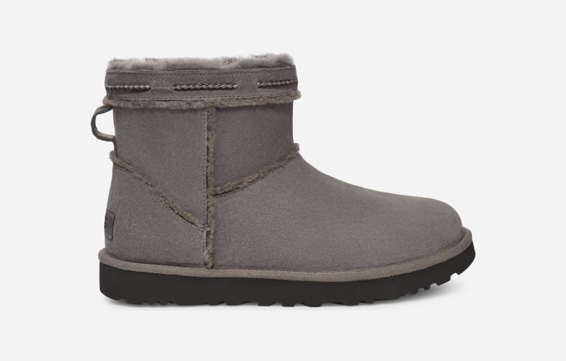 Tenisky a topánky UGG Classic Mini Shearling Braid Boot Šedá | 1166751-CHRC, 0