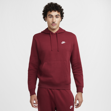 Mikina Nike Club Hoodie Fleece Červená | BV2654-677, 0