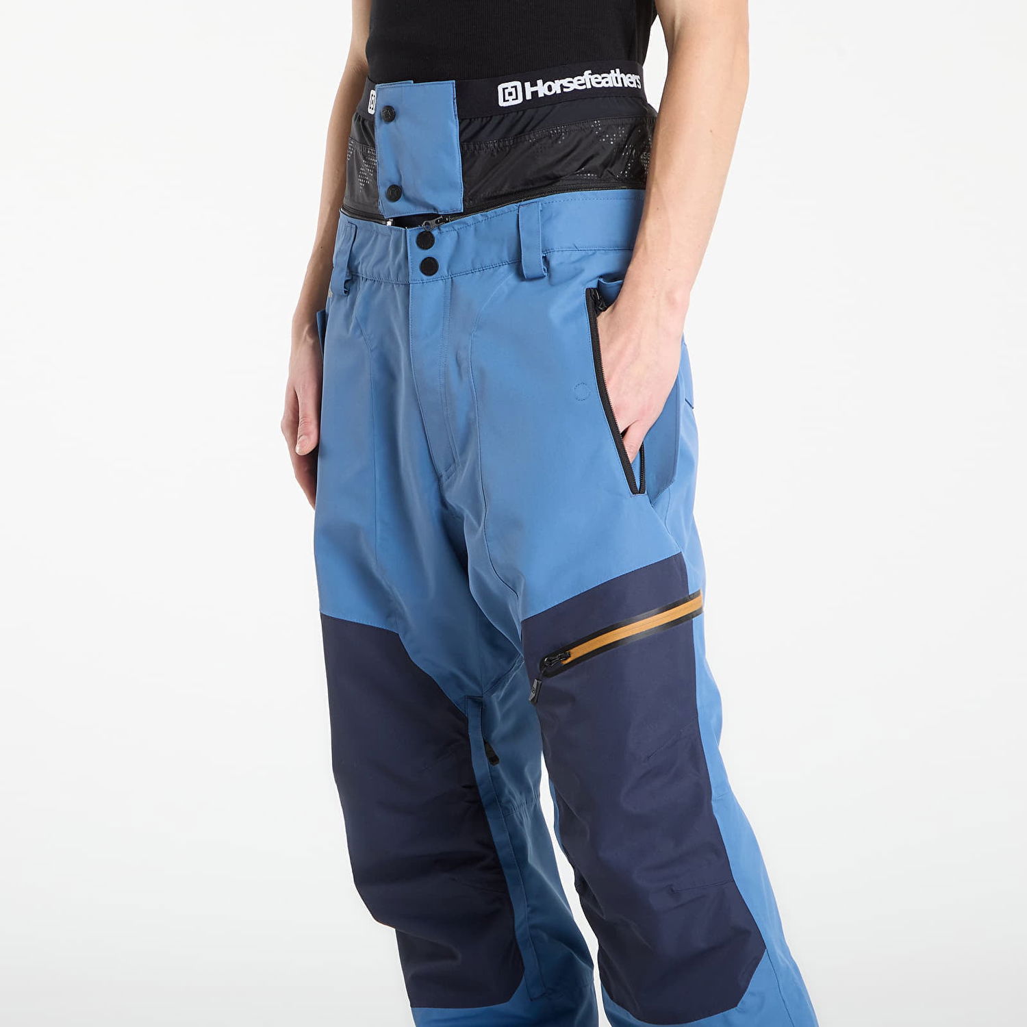 Nohavice Horsefeathers Nelson Bib Pants Modrá | OM297S, 1