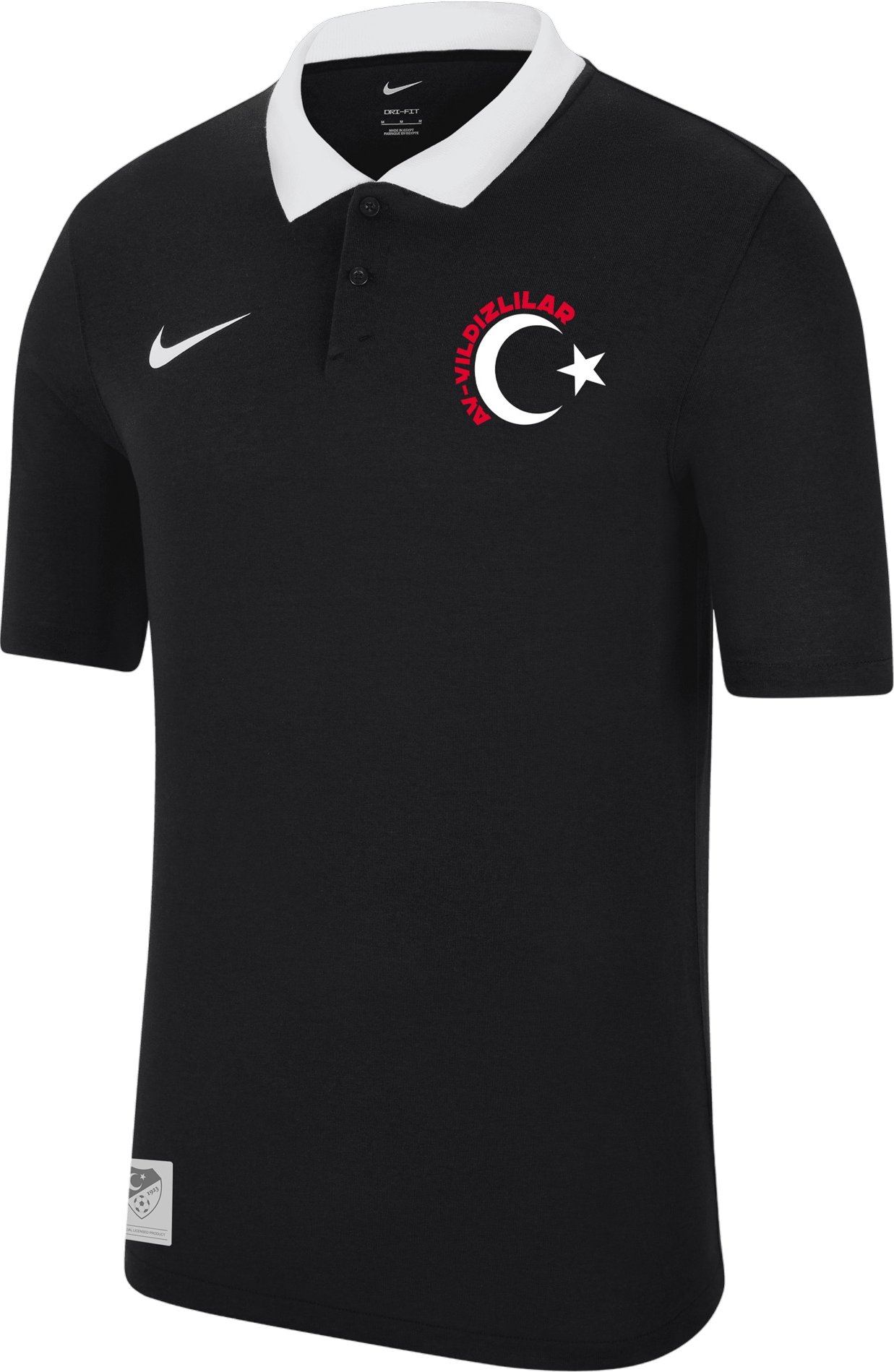Polo tričko Nike TFF EC 2024 Ay-Yildizlilar Emblem Polo Shirt Čierna | tffscw6933-tffscw6933, 0