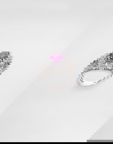 Prsteň Dolce & Gabbana Dolce & Gabbana Eleganza Ring with Amethyst, Peridots, and Sapphires, Size 54 Fialová | WRSA3GWAME180001, 0