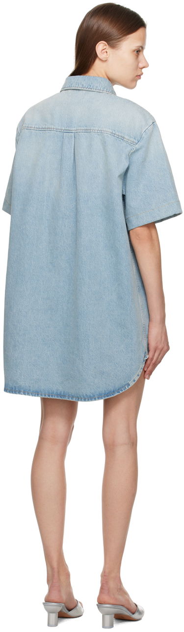 Šaty Loulou de Saison Loulou de Saison Sant Denim Minidress Modrá | SANT, 2