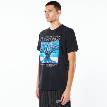 Tričko Pleasures River Pigment Dye Tee Čierna | P22SP050-BLACK, 2