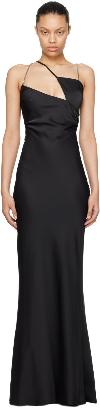 Šaty The Attico Attico Chain Maxi Dress Čierna | 241WCW103 E020, 0