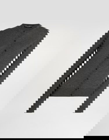 Sveter Dolce & Gabbana Dolce & Gabbana Cashmere Cardigan Šedá | FXV09ZJBW0PN4032, 0