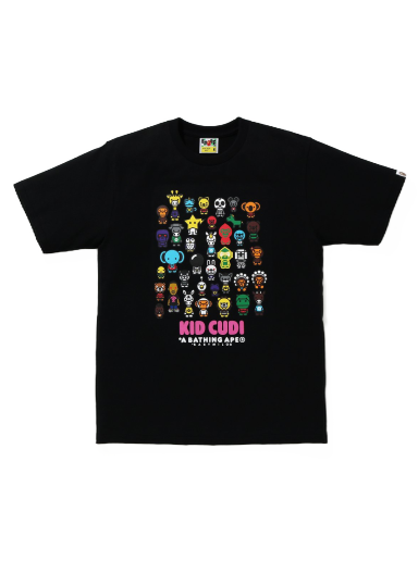 Tričko BAPE Kid Cudi x Baby Milo Friends Tee Čierna | 002TEG731902XBLK