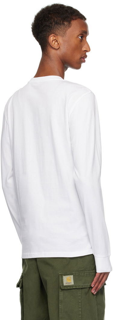 Tričko Carhartt WIP Long Sleeve Pocket T-Shirt Biela | I030437, 2