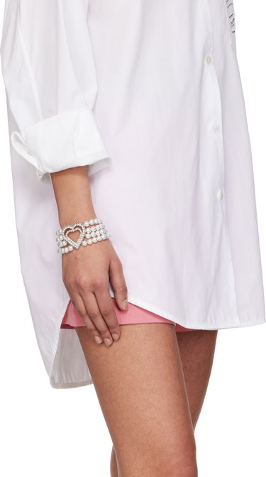 Náramok Blumarine Blumarine Faux-Pearl Heart Bracelet Biela | P522W330A, 2