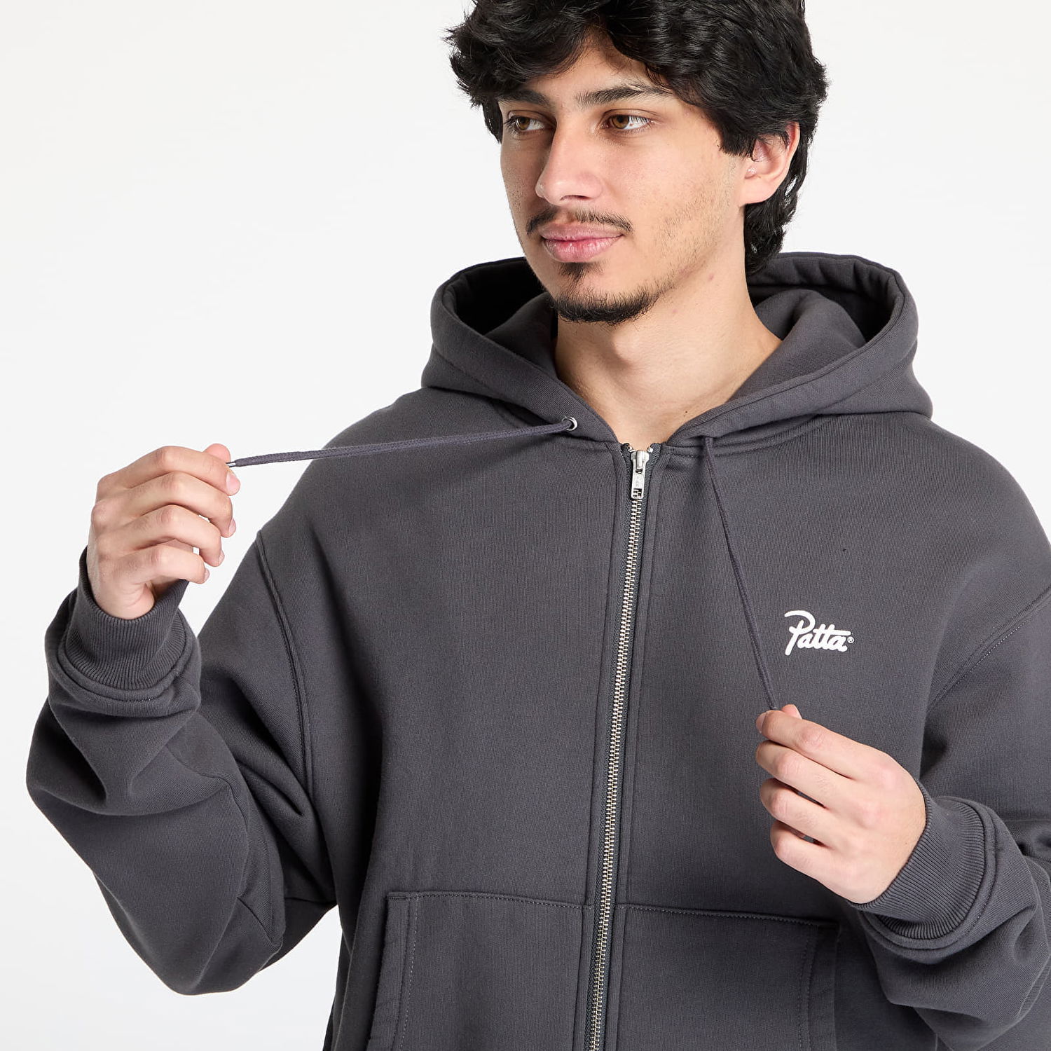 Mikina Patta Patta Classic Zip-Up Hoodie Šedá | POC-BS25-2050-331-0001-180, 1