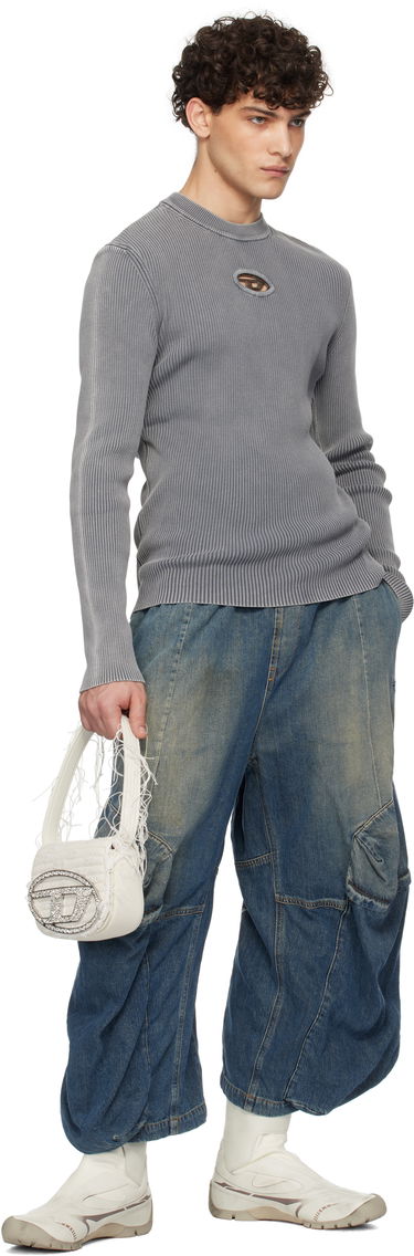 Sveter Diesel K-Darin-R Cutout Detail Sweater Šedá | A16261-0DBDI-9DT, 3