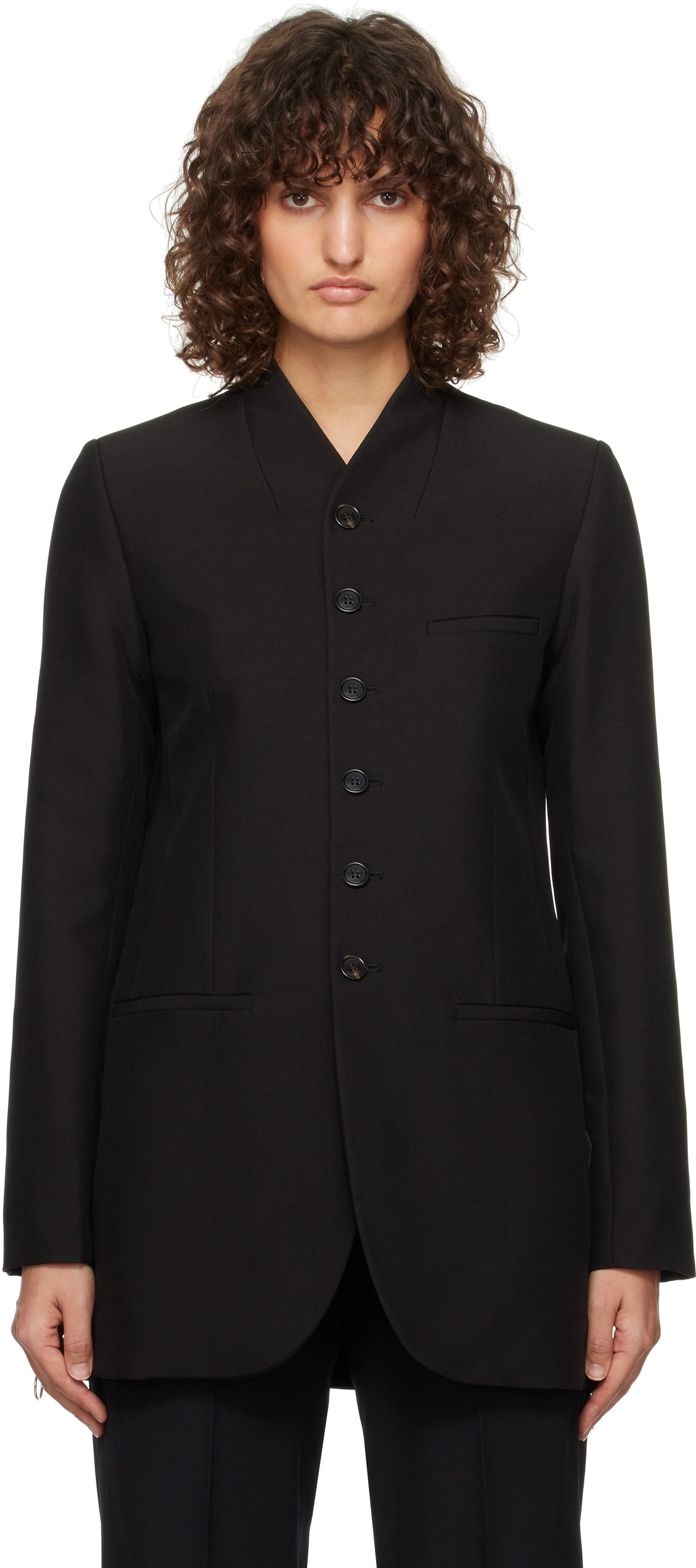 Bunda Coperni Coperni Long Tailored Blazer Čierna | COPV64F3004, 0
