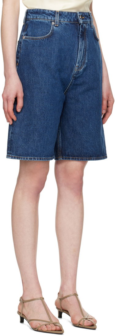 Šortky Loulou de Saison Loulou de Saison Isu Denim Shorts Modrá | ISU, 4