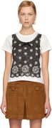 Marc Jacobs Trompe L'Oeil Eyelet Slim T-shirt