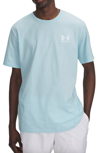 Tričko Under Armour Sportstyle Left Chest Short Sleeve T-Shirt Tyrkysová | 1326799-494, 0