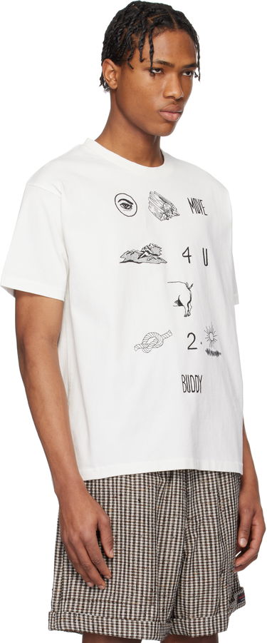 Tričko Bode Bode Rebus Graphic T-Shirt Biela | MRS25CS001, 1