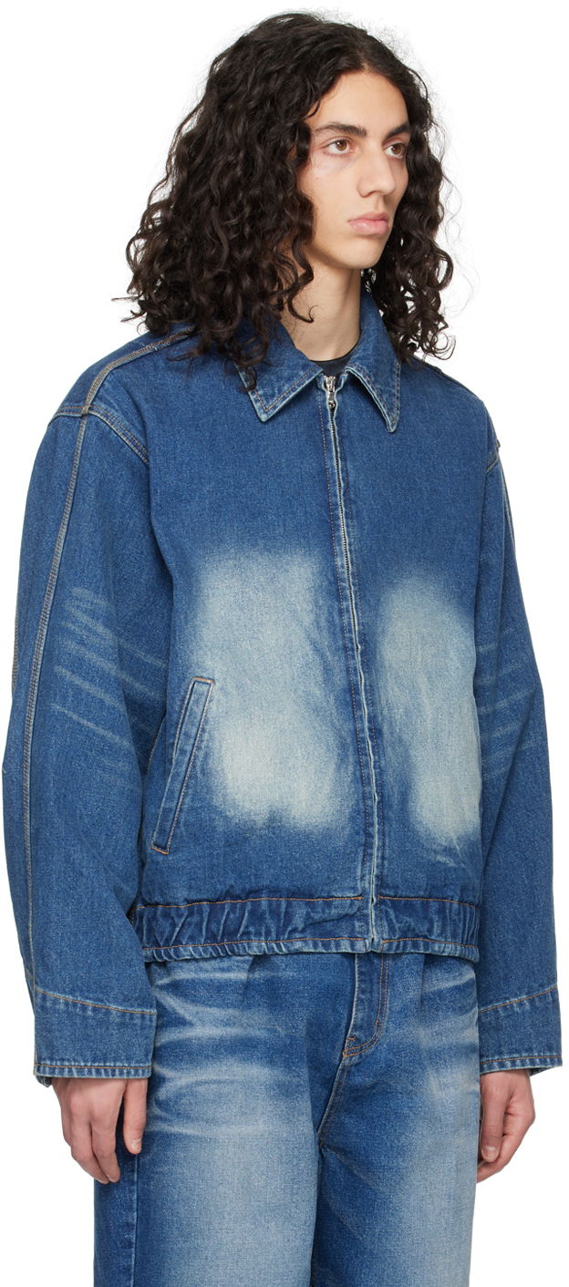 Bomber bunda We11done We11done Faded Denim Jacket Modrá | WD-DJ1-23-329-U-BL, 1