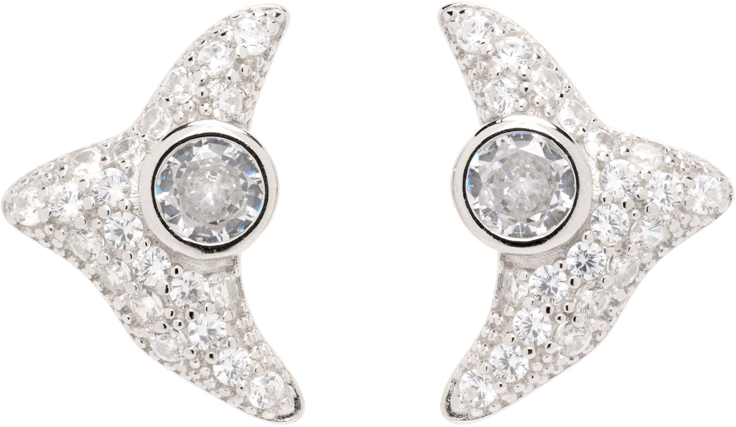 Náušnice Collina Strada Collina Strada Trigon Crystal Stud Earrings Metalická | XX1087, 0