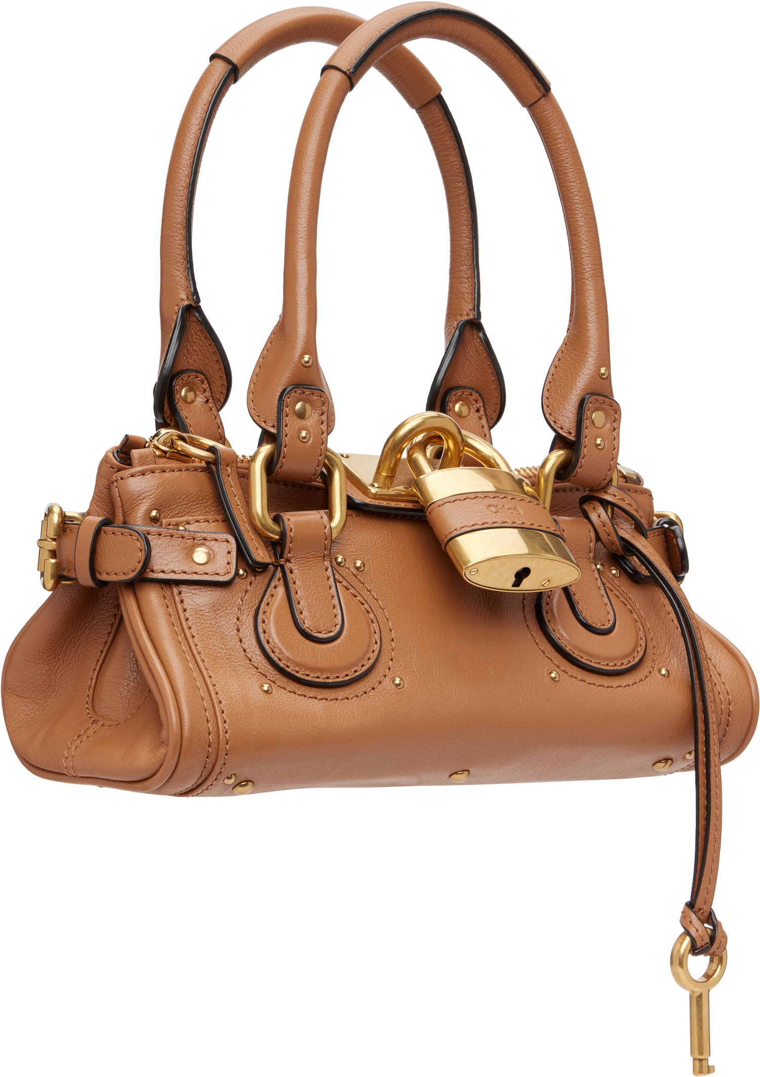 Kabelka CHLOÉ Small Paddington Top Handle Padlock Bag Hnedá | CH26SS805P75, 1