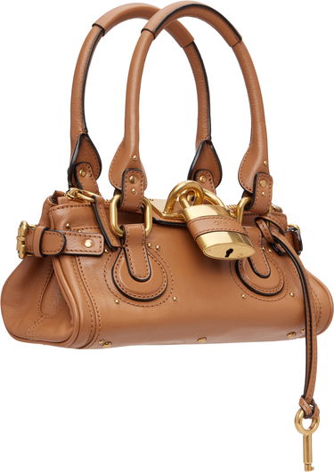 Kabelka CHLOÉ Small Paddington Top Handle Padlock Bag Hnedá | CH26SS805P75, 1