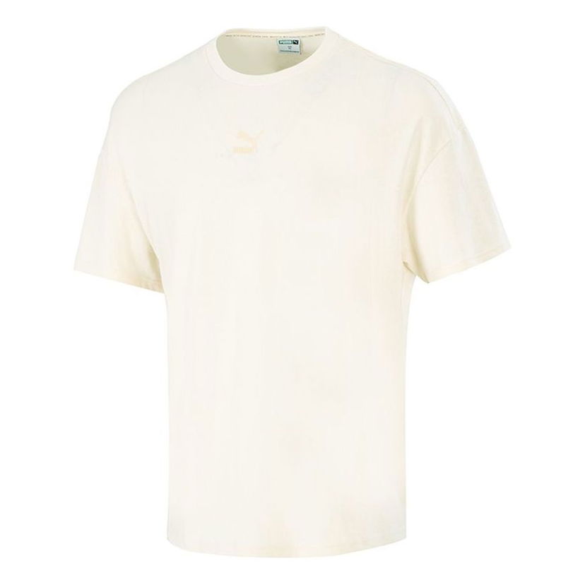 Tričko Puma Sport Running Training Workout Breathable Fabric Round Neck Short Sleeve T-Shirt Biela | 533100-99