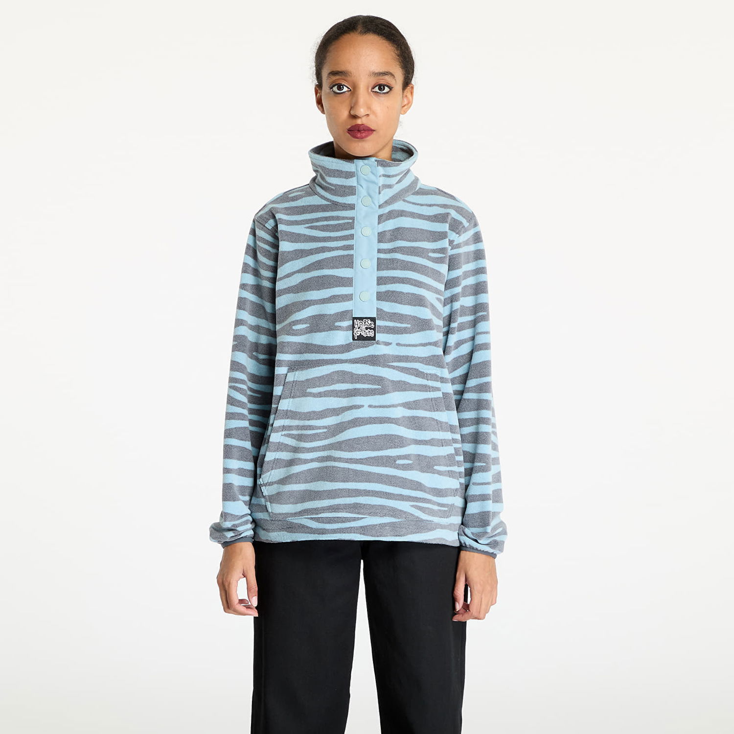 Mikina Horsefeathers Melia Sweatshirt Zebra M Tyrkysová | TW040B, 0