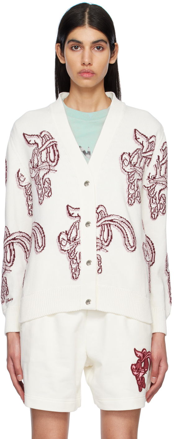 Sveter Moncler Roger Rabbit Cardigan Biela | I10939B00016M1509, 0
