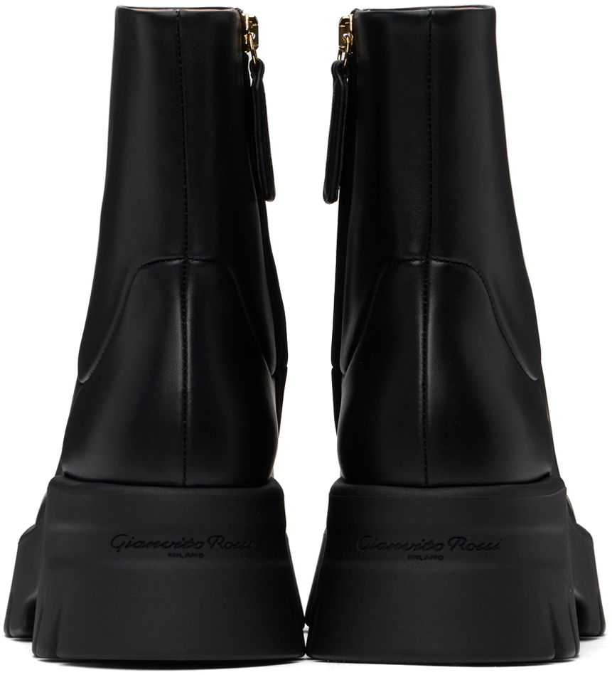 Tenisky a topánky Gianvito Rossi Montey Leather Platform Boots Čierna | G73297-20GOM-VGI, 1