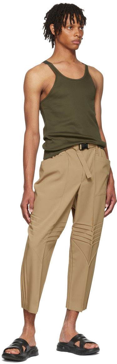 Tielko Dion Lee Men's Exclusive Ribbed Tank Top Zelené | MOSS RIB, 3