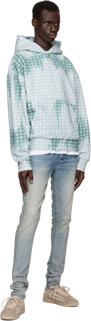 Mikina AMIRI Amiri MA Quad Bleached Hoodie Modrá | AMJYHD1110, 3