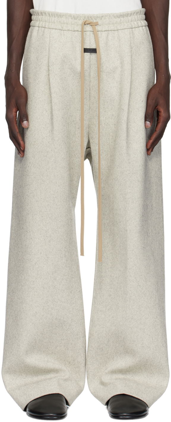 Tepláky Fear of God Gray Military Wool Wide Leg Sweatpants Šedá | FG840-400MIW, 0