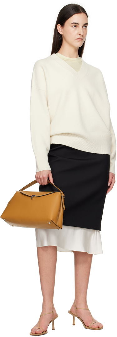 Sukňa Róhe Róhe Contrast Pencil Midi Skirt Čierna | 414-32-049, 3