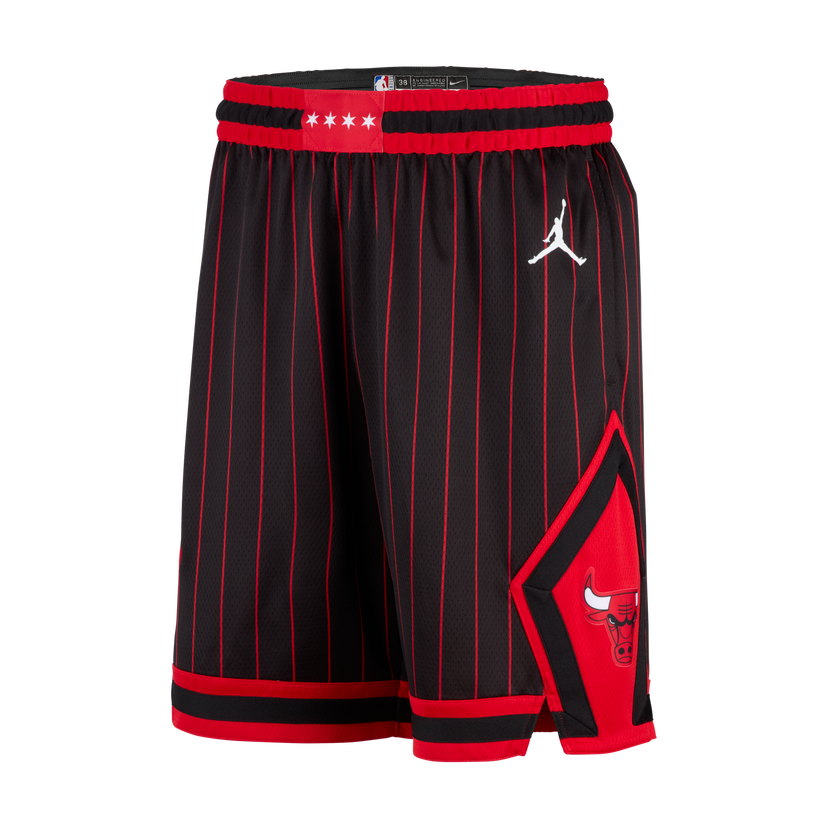 Šortky Jordan Jordan Chicago Bulls Statement Edition Swingman Dri-FIT NBA Pinstripe Basketball Shorts with City Stars Patch and Team Logo Rôznofarebný | HM4863-010