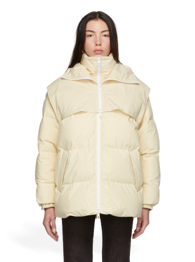 Prešívaná bunda Bottega Veneta Down Puffer Jacket Biela | 659724 VKH50