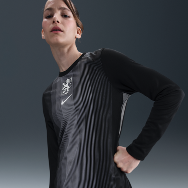 Dres Nike Netherlands 2025/26 Stadium Replica Long Sleeve Goalkeeper Jersey Čierna | HQ1127-010, 0