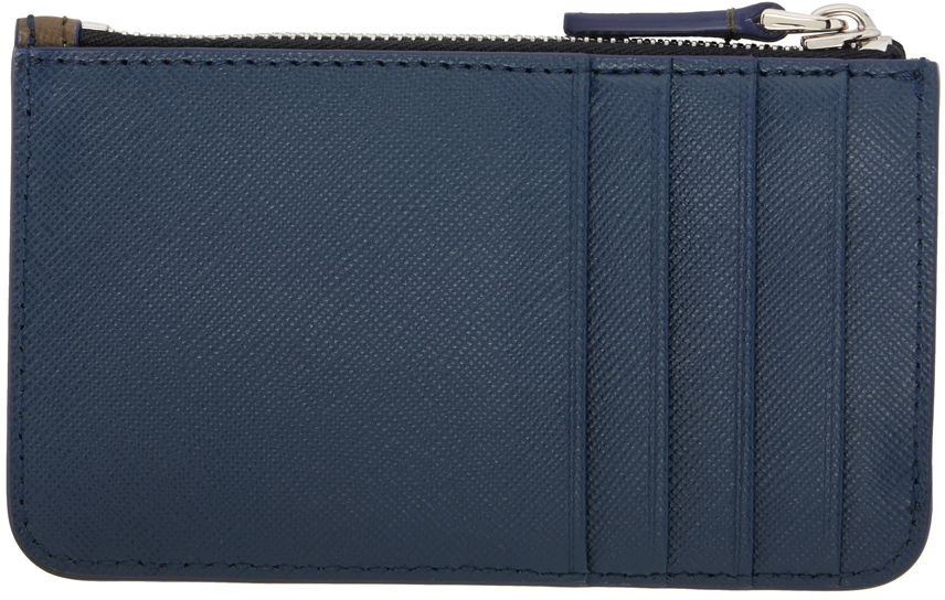 Peňaženka Marni Saffiano Leather Card Holder Navy | PFMI0080U0 LV520, 1