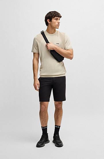 Tričko BOSS BOSS Active Knit T-Shirt Béžová | 50520683, 1