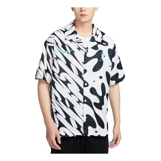 Košeľa Nike Shooting Graphic Print Shirt Biela | FJ7230-100