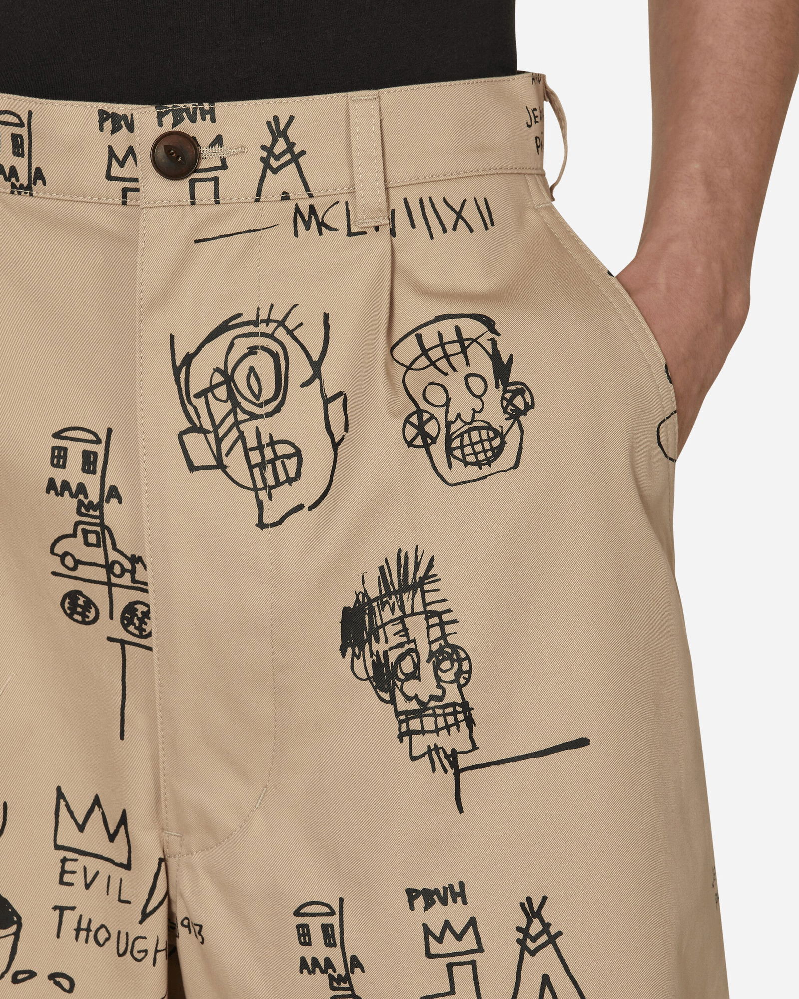 Jean-Michel Basquiat Print Chino Shorts