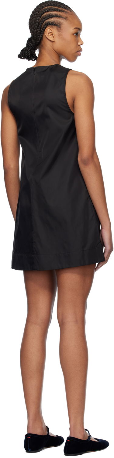 Šaty GANNI GANNI Duchesse Nylon Minidress Čierna | W0472, 2